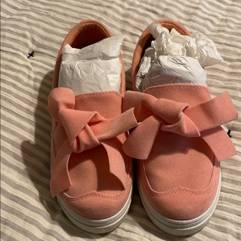 Bow tie canvas shoes